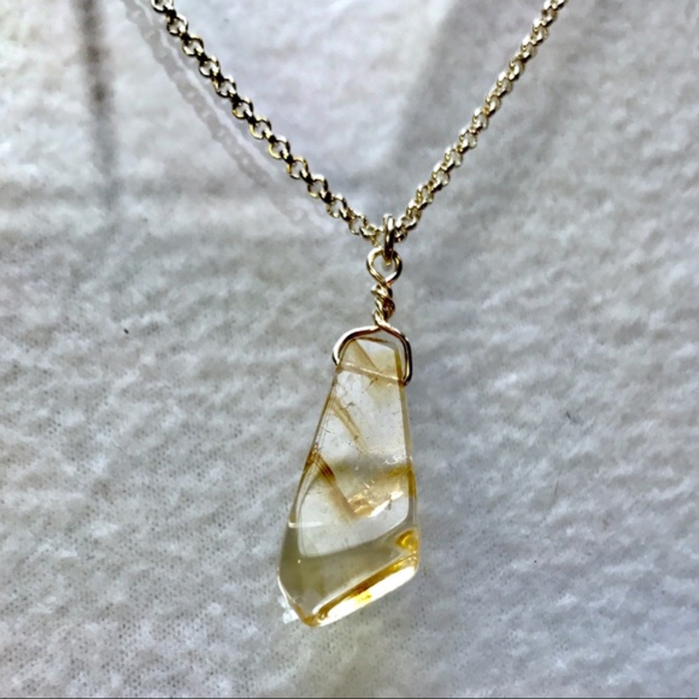 Stylish Genuine Citrine Pendant! - Picture 4 of 5